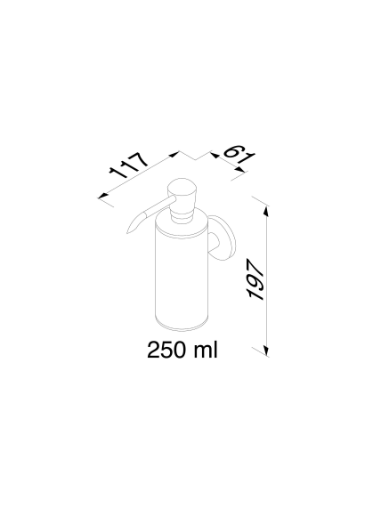 Skysto muilo dozatorius Geesa Nemox, 250 ml 2 Skysto muilo dozatorius Geesa Nemox, 250 ml 2