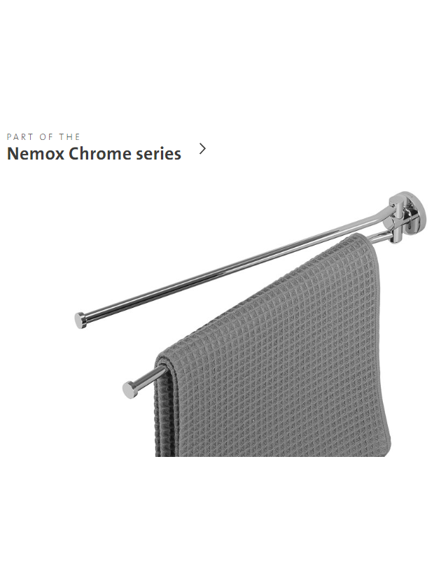 Dvigubas rankšluosčių laikiklis Geesa Nemox 4