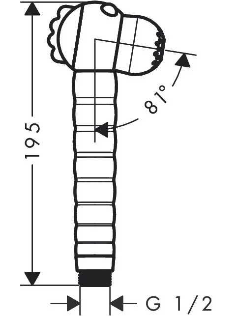 Dušo galvutė Hansgrohe Jocolino Children 2jet 6 Dušo galvutė Hansgrohe Jocolino Children 2jet 6