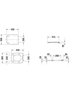 Klozeto dangtis Duravit D-Code 0067310000 Klozeto dangtis Duravit D-Code 0067310000