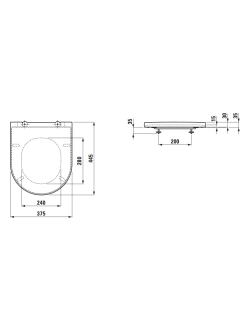 Klozeto dangtis Kartell by Laufen Soft Close