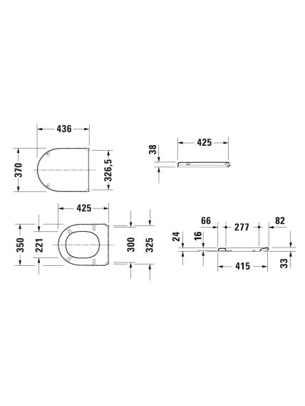 Klozeto dangtis Duravit Starck 3 0063810000 1