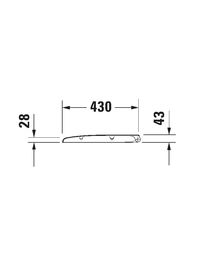 Klozeto dangtis Duravit Architec 0069690000 5 Klozeto dangtis Duravit Architec 0069690000 5