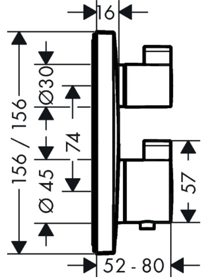 Potinkinės sistemos komplektas Hansgrohe Raindance E 300 4