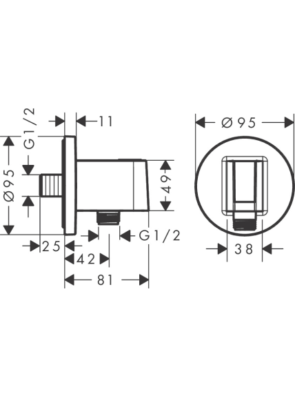 Potinkinės sistemos komplektas Hansgrohe "6 in 1", Croma 280, RD Select S 120 8 Potinkinės sistemos komplektas Hansgrohe "6 in 1", Croma 280, RD Select S 120 8