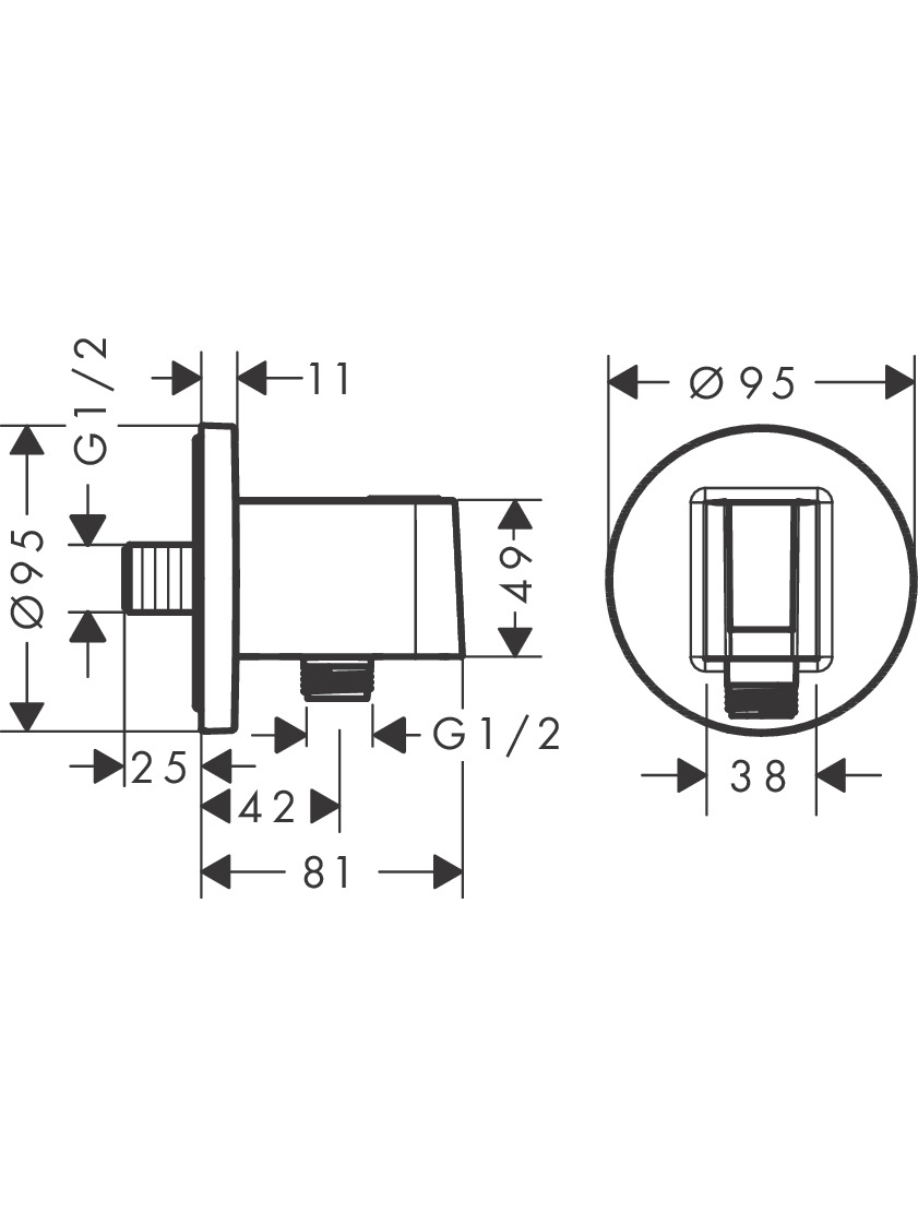 Potinkinės sistemos komplektas Hansgrohe "6 in 1", Croma 280, RD Select S 120 8 Potinkinės sistemos komplektas Hansgrohe "6 in 1", Croma 280, RD Select S 120 8