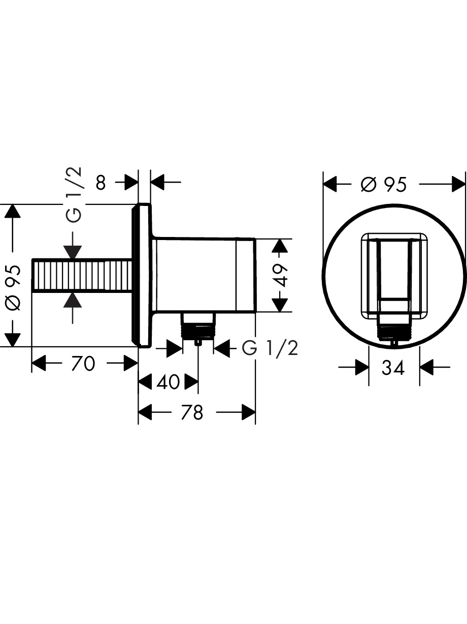 Potinkinės sistemos komplektas Hansgrohe "6 in 1", Croma 280, RD Select S 120 24 Potinkinės sistemos komplektas Hansgrohe "6 in 1", Croma 280, RD Select S 120 24