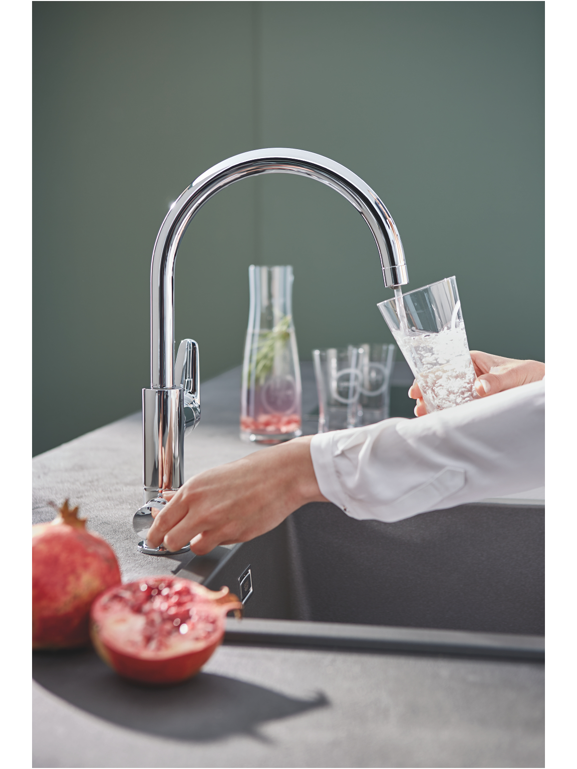 Maišytuvas plautuvei Grohe Blue Pure BauCurve 3 Maišytuvas plautuvei Grohe Blue Pure BauCurve 3