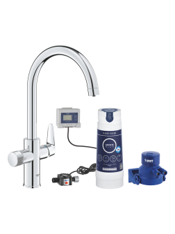 Maišytuvas plautuvei Grohe Blue Pure BauCurve su filtru
