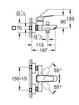 Maišytuvas voniai Grohe Cubeo, 1018130000