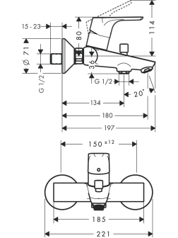 Maišytuvas voniai Hansgrohe Focus 31940000