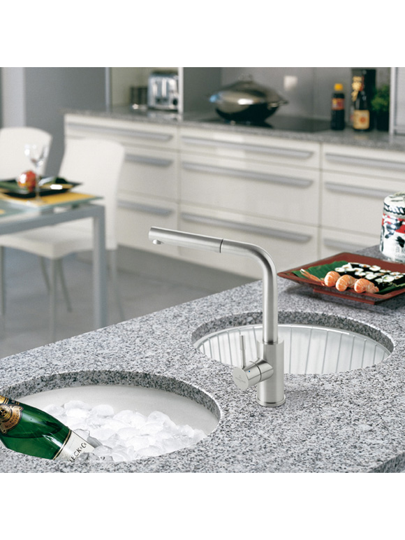 Maišytuvas plautuvei Villeroy&Boch Steel Shower, 969701LC 1
