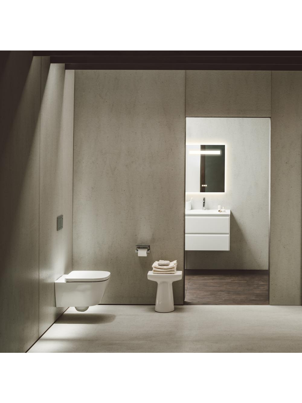 Pakabinamas unitazas Laufen Meda Silent Flush Rimless su dangčiu 10