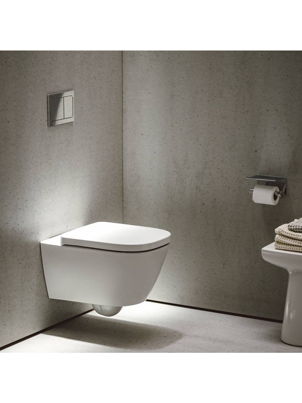 Pakabinamas unitazas Laufen Meda Silent Flush Rimless su dangčiu 8 Pakabinamas unitazas Laufen Meda Silent Flush Rimless su dangčiu 8