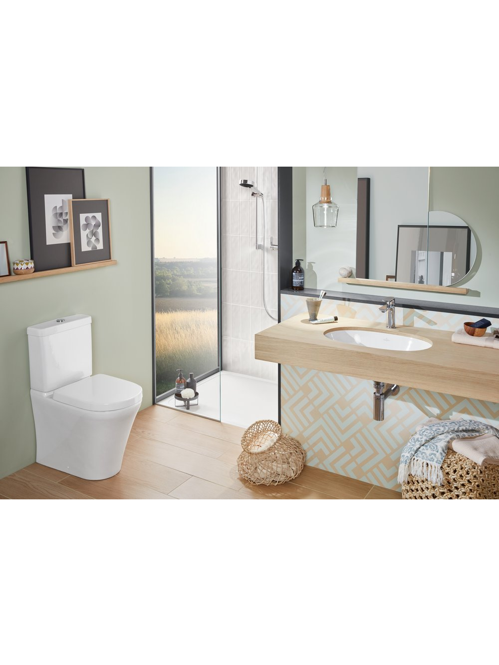 Pastatomas klozetas su bakeliu Villeroy&Boch O.Novo DirectFlush 4 Pastatomas klozetas su bakeliu Villeroy&Boch O.Novo DirectFlush 4