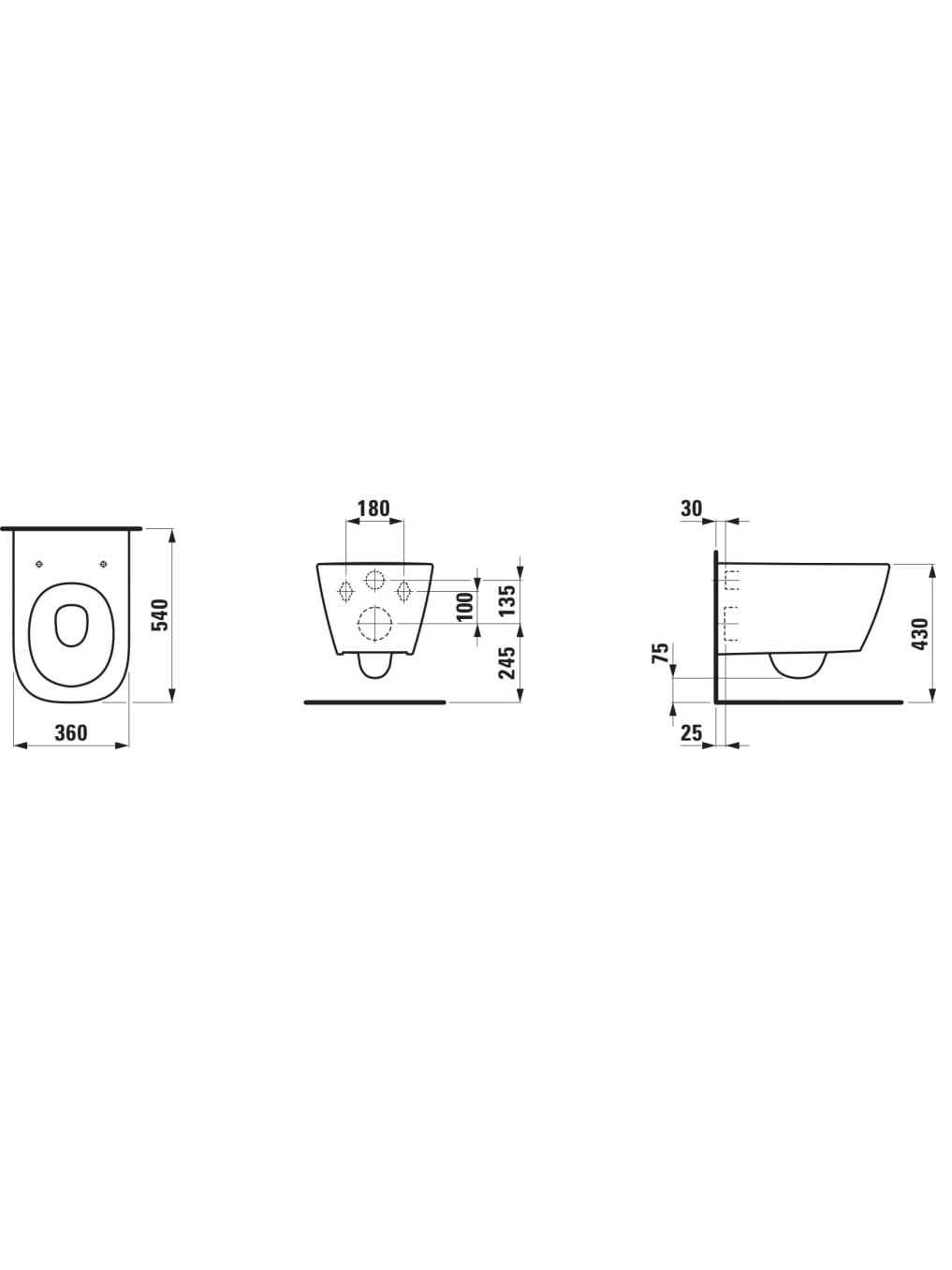 Pakabinamas unitazas Laufen Meda Silent Flush Rimless su dangčiu 12