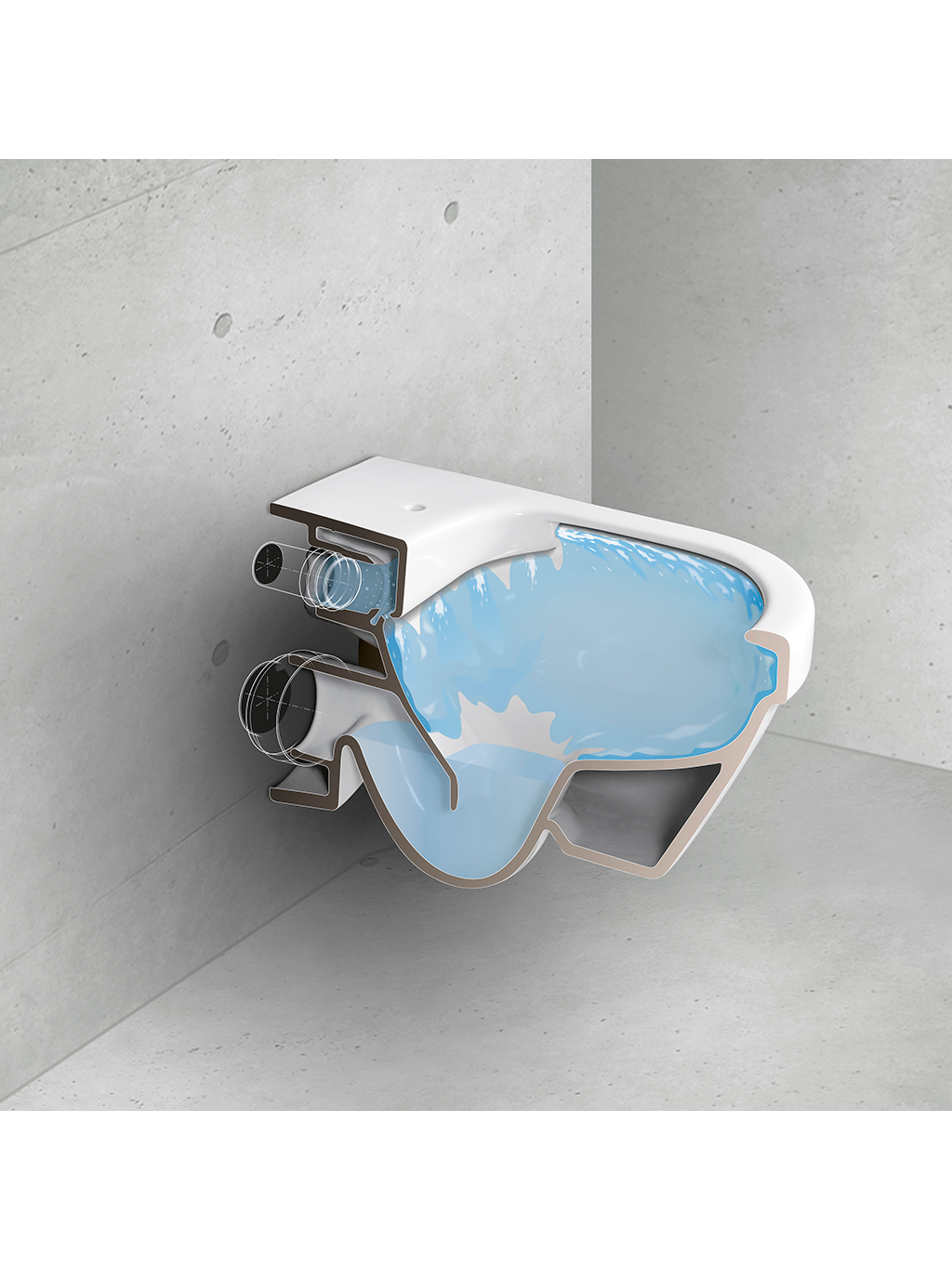 Pakabinamas klozetas Gustavsberg Hygienic Flush 5G84 3 Pakabinamas klozetas Gustavsberg Hygienic Flush 5G84 3