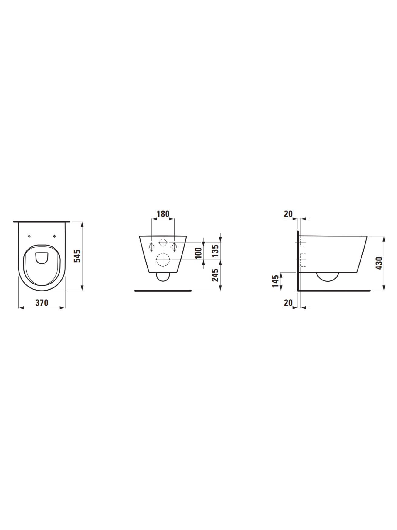 Pakabinamas unitazas Kartell by Laufen Rimless su dangčiu 3