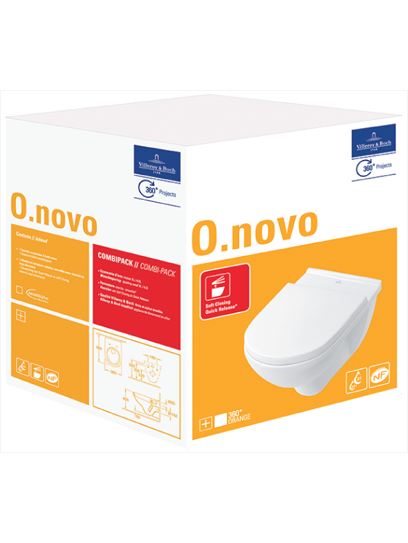Pakabinamas klozetas Villeroy & Boch O.Novo 8 Pakabinamas klozetas Villeroy & Boch O.Novo 8