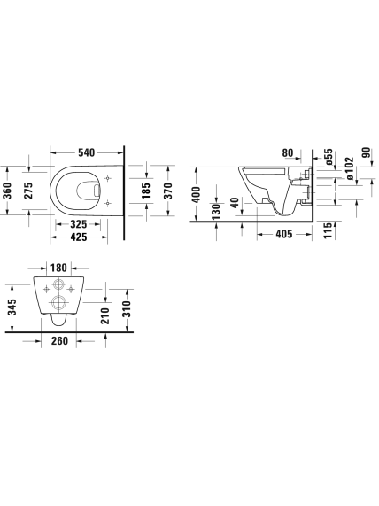 Pakabinamas klozetas Duravit D-Neo Rimless su dangčiu 8 Pakabinamas klozetas Duravit D-Neo Rimless su dangčiu 8