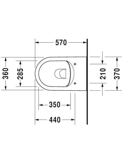 Pakabinamas klozetas Duravit ME by Starck Rimless 6