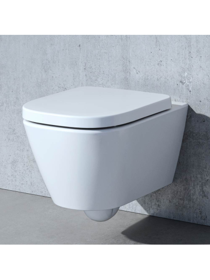 Pakabinamas unitazas Laufen Meda Silent Flush Rimless su dangčiu 11