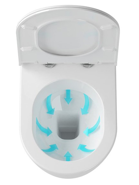 Pakabinamas klozetas Ravak Uni Chrome Rim su SoftClose dangčiu 6