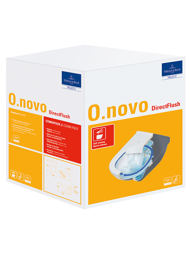 Pakabinamas klozetas Villeroy & Boch O.Novo Rimless 1