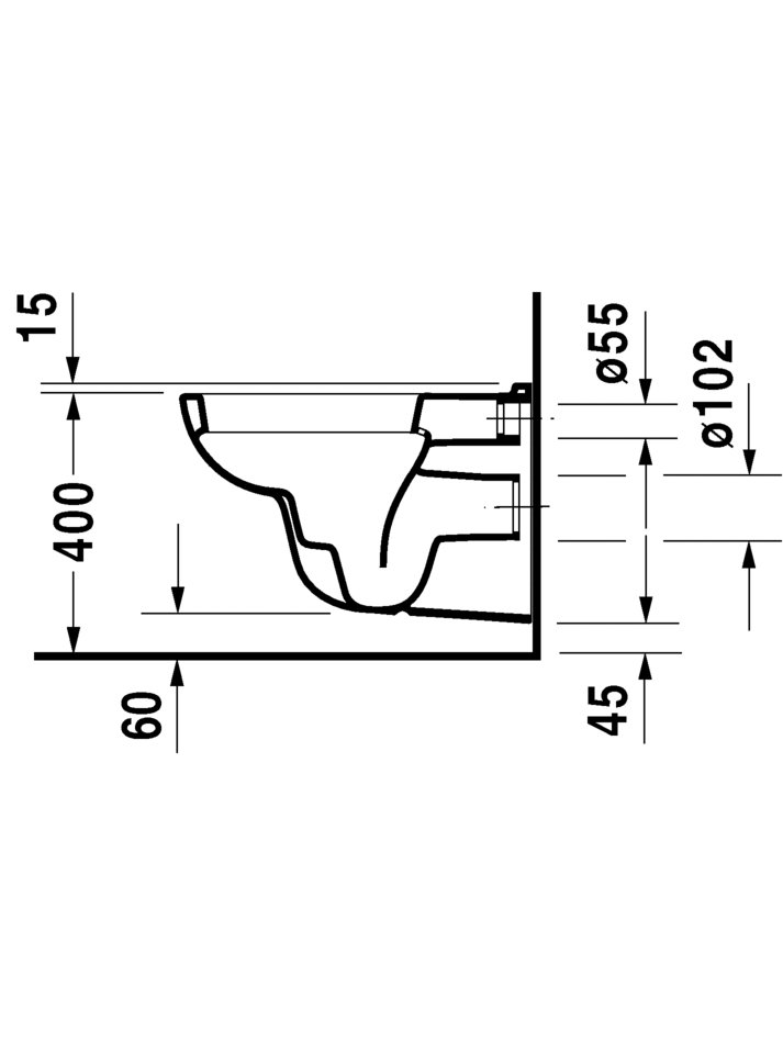 Pakabinamas klozetas Duravit D-Code 25350900002 su SoftClose 4