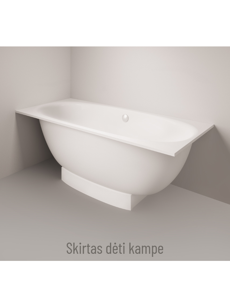 Akmens masės vonia PAA Verso 170x75 cm 2 Akmens masės vonia PAA Verso 170x75 cm 2