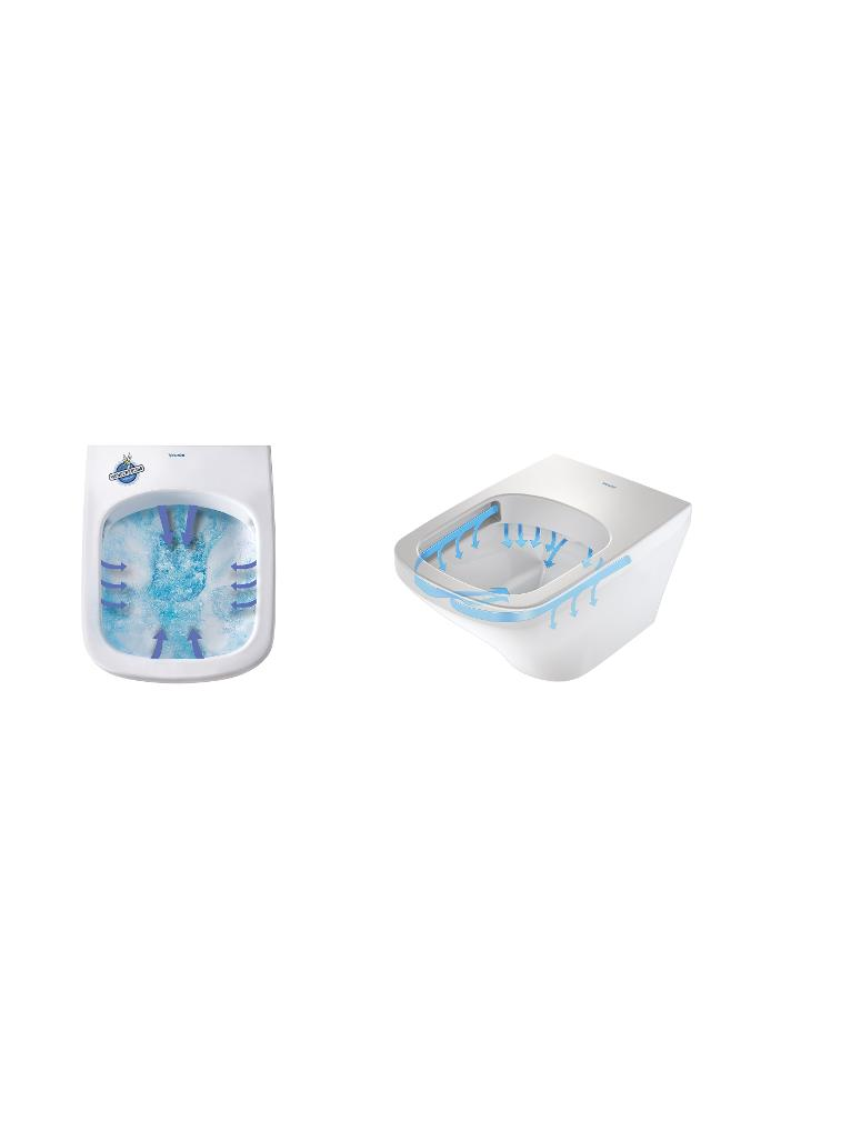 Pakabinamas klozetas Duravit DuraStyle Rimless 45510900A1 1 Pakabinamas klozetas Duravit DuraStyle Rimless 45510900A1 1