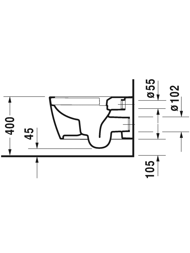 Pakabinamas klozetas Duravit ME by Starck Rimless 5 Pakabinamas klozetas Duravit ME by Starck Rimless 5