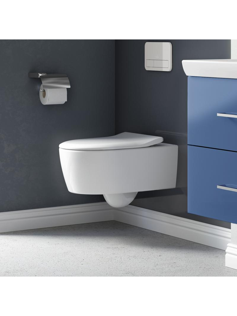 Pakabinamas klozetas Villeroy Boch Avento DirectFlush su dangčiu 1 Pakabinamas klozetas Villeroy Boch Avento DirectFlush su dangčiu 1