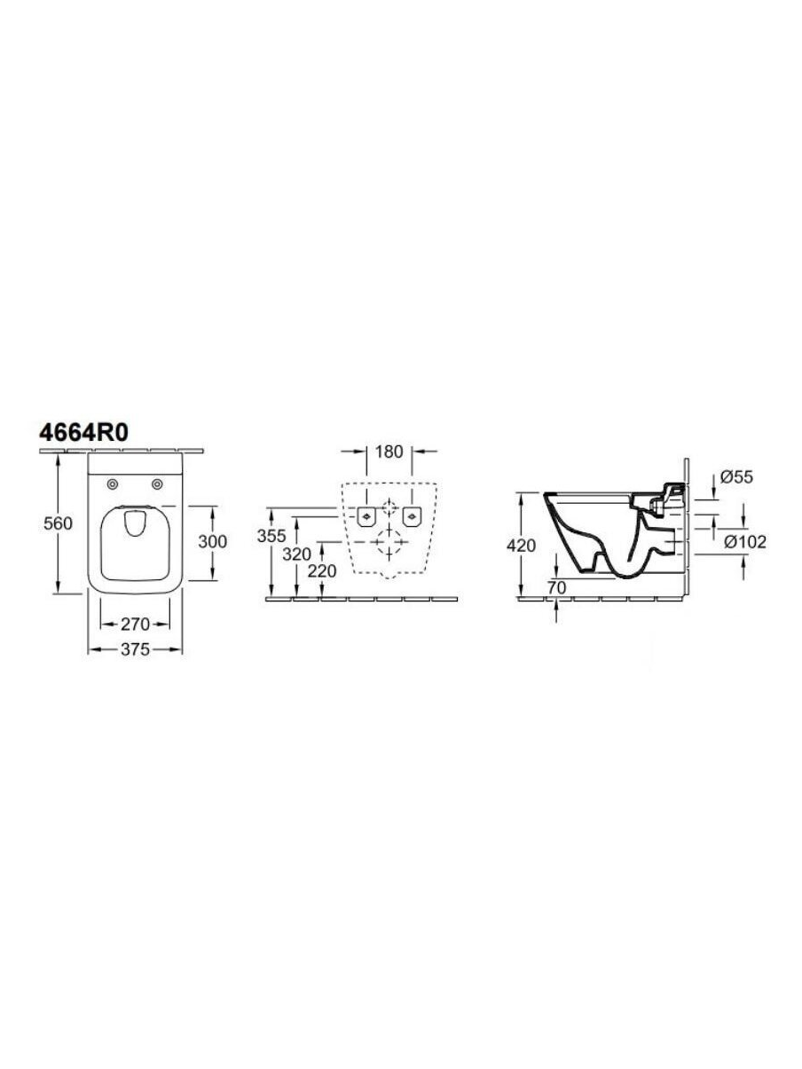 Pakabinamas klozetas Villeroy & Boch Finion DirectFlush 2
