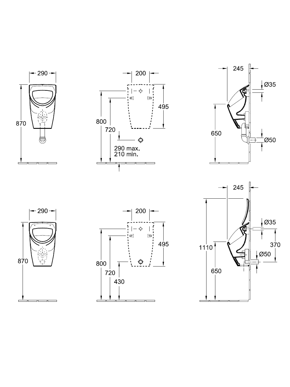 Pisuaras Villeroy&Boch O.Novo Compact, 75570001 2