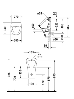 Pisuaras Duravit DuraStyle 2804300000 Pisuaras Duravit DuraStyle 2804300000