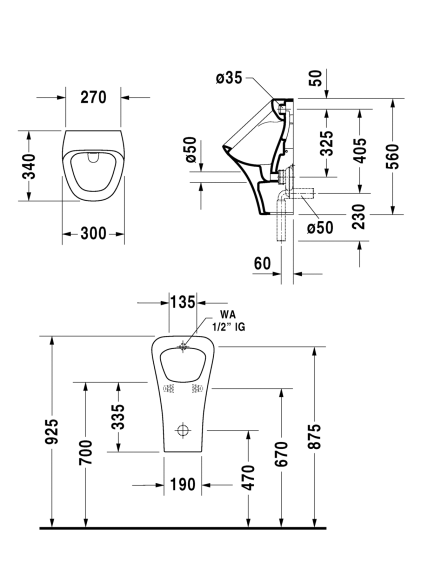 Pisuaras Duravit DuraStyle 2804300000 1