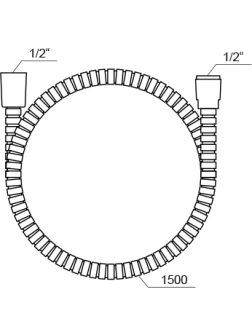 Plastikinė dušo žarna Ravak 912.50, 150 cm, X07P065