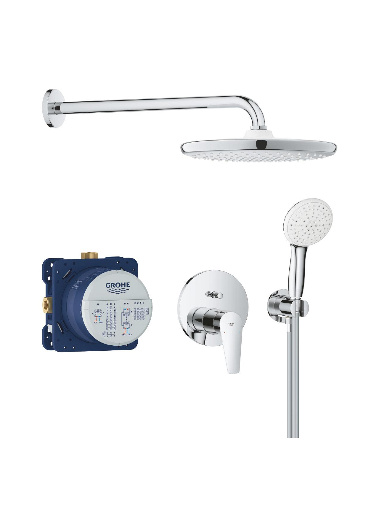 Potinkinės sistemos komplektas Grohe BauEdge, 25290000