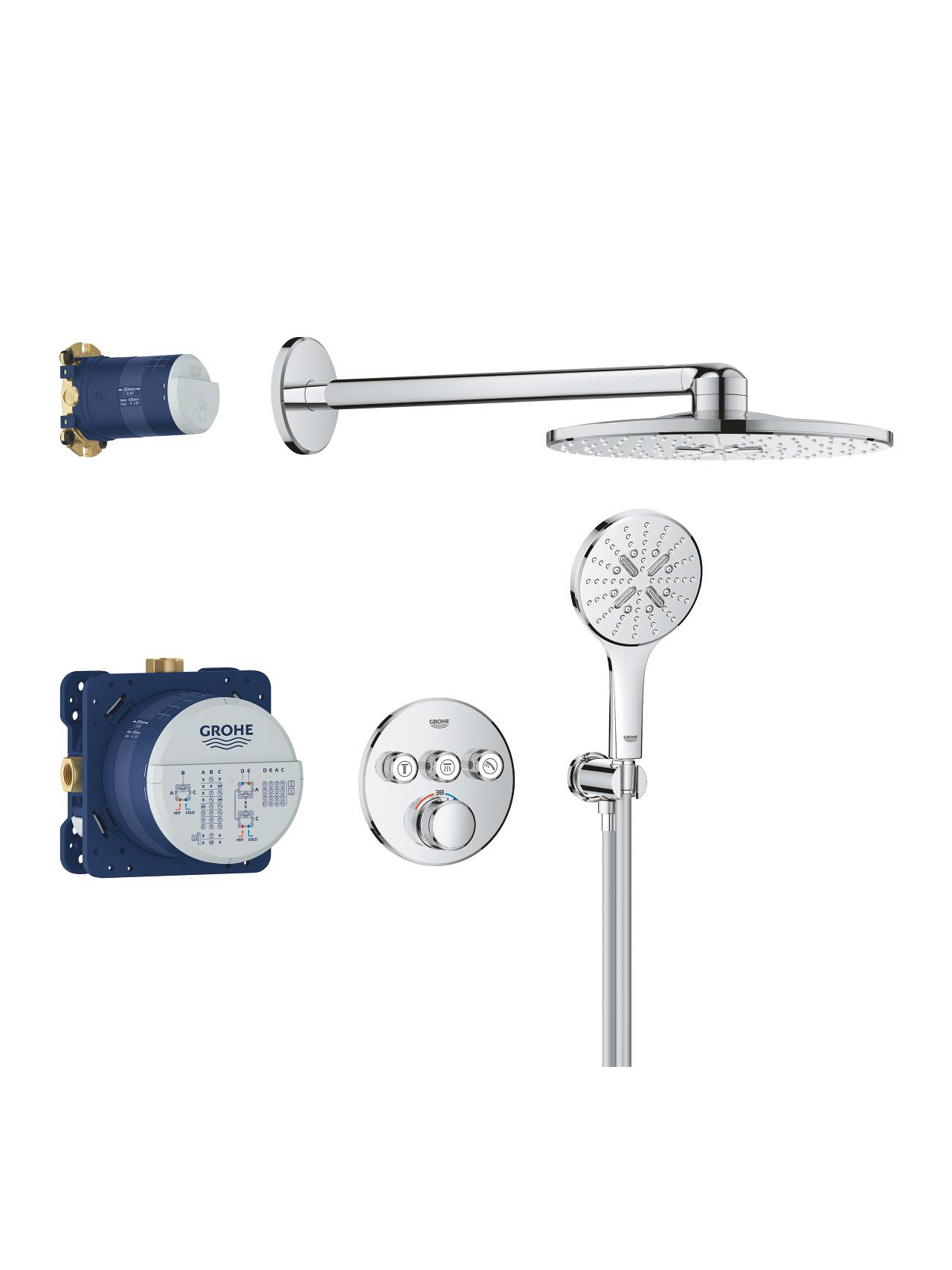 Potinkinės sistemos komplektas Grohe GROHTHERM SMARTCONTROL