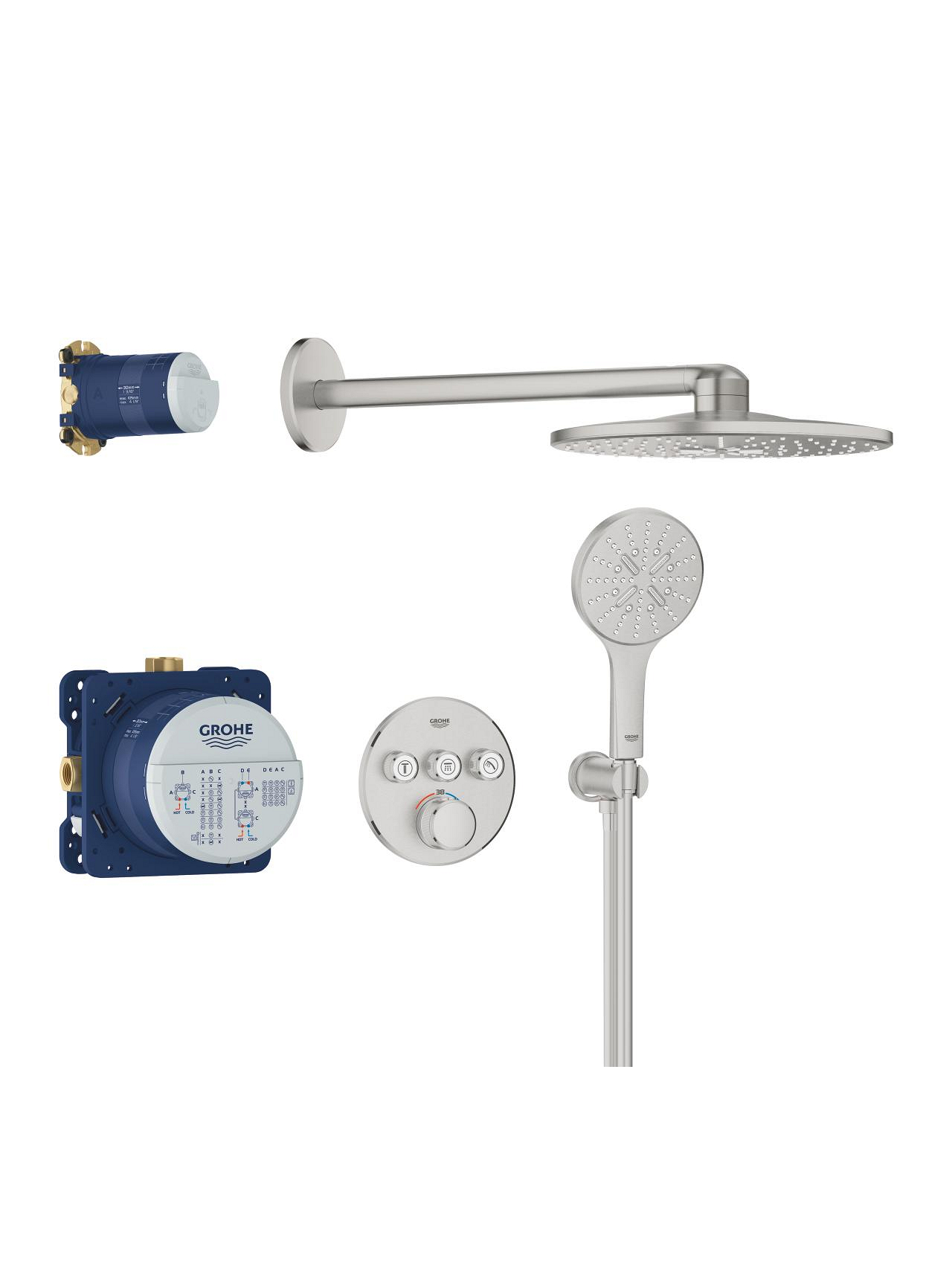 Potinkinės sistemos komplektas Grohe GROHTHERM SMARTCONTROL