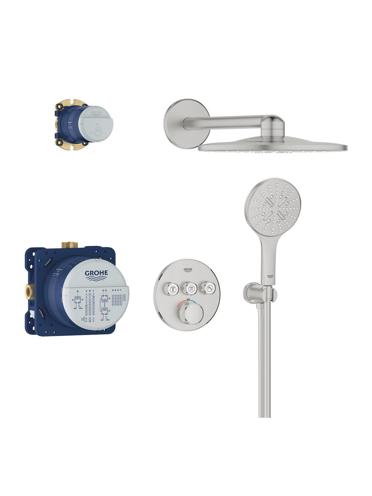 Potinkinės sistemos komplektas Grohe GROHTHERM SMARTCONTROL 2