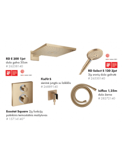 Potinkinės sistemos komplektas Hansgrohe Raindance E 300 Potinkinės sistemos komplektas Hansgrohe Raindance E 300