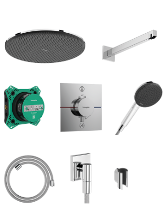 Potinkinės sistemos komplektas Hansgrohe Raindance Alive S Design ShowerSet 300 1jet Potinkinės sistemos komplektas Hansgrohe Raindance Alive S Design ShowerSet 300 1jet