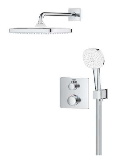 Potinkinės sistemos komplektas Grohe Grohtherm Tempesta 250 Cube Potinkinės sistemos komplektas Grohe Grohtherm Tempesta 250 Cube