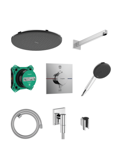 Potinkinės sistemos komplektas Hansgrohe Raindance Alive S Design ShowerSet 300 1jet