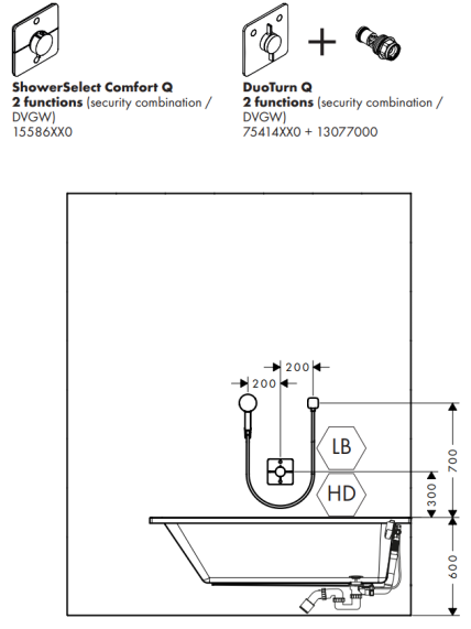 Potinkinė dėžutė Hansgrohe Ibox Universal 2, 01500180 4