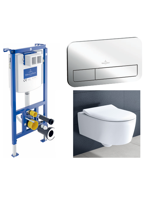 Potinkinis WC rėmas Villeroy&Boch Viconnect su klozetu Avento