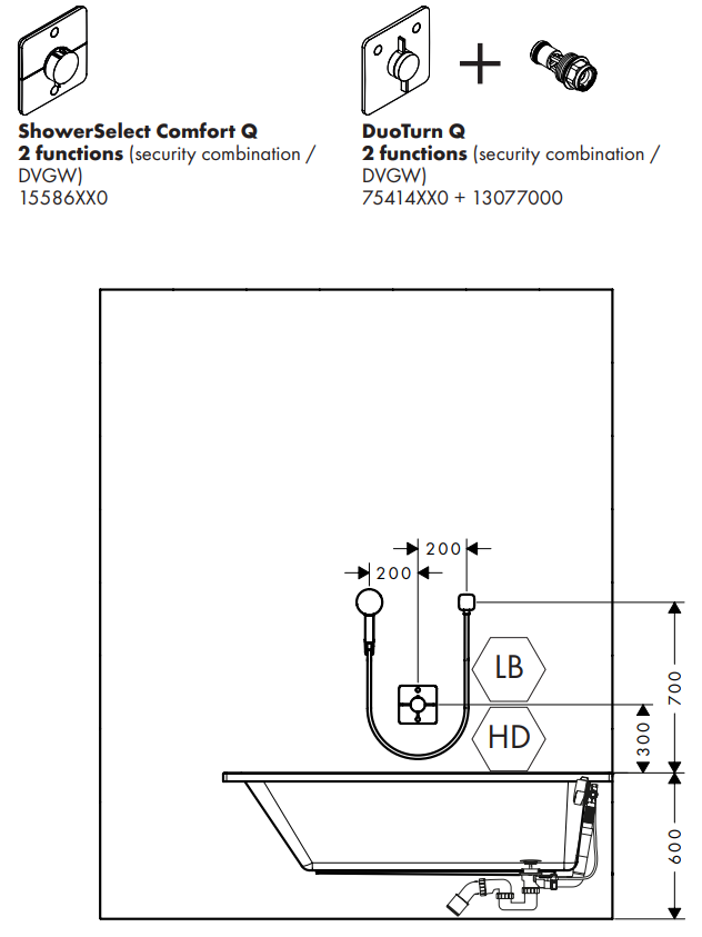 Potinkinė dėžutė Hansgrohe Ibox Universal 2, 01500180 4