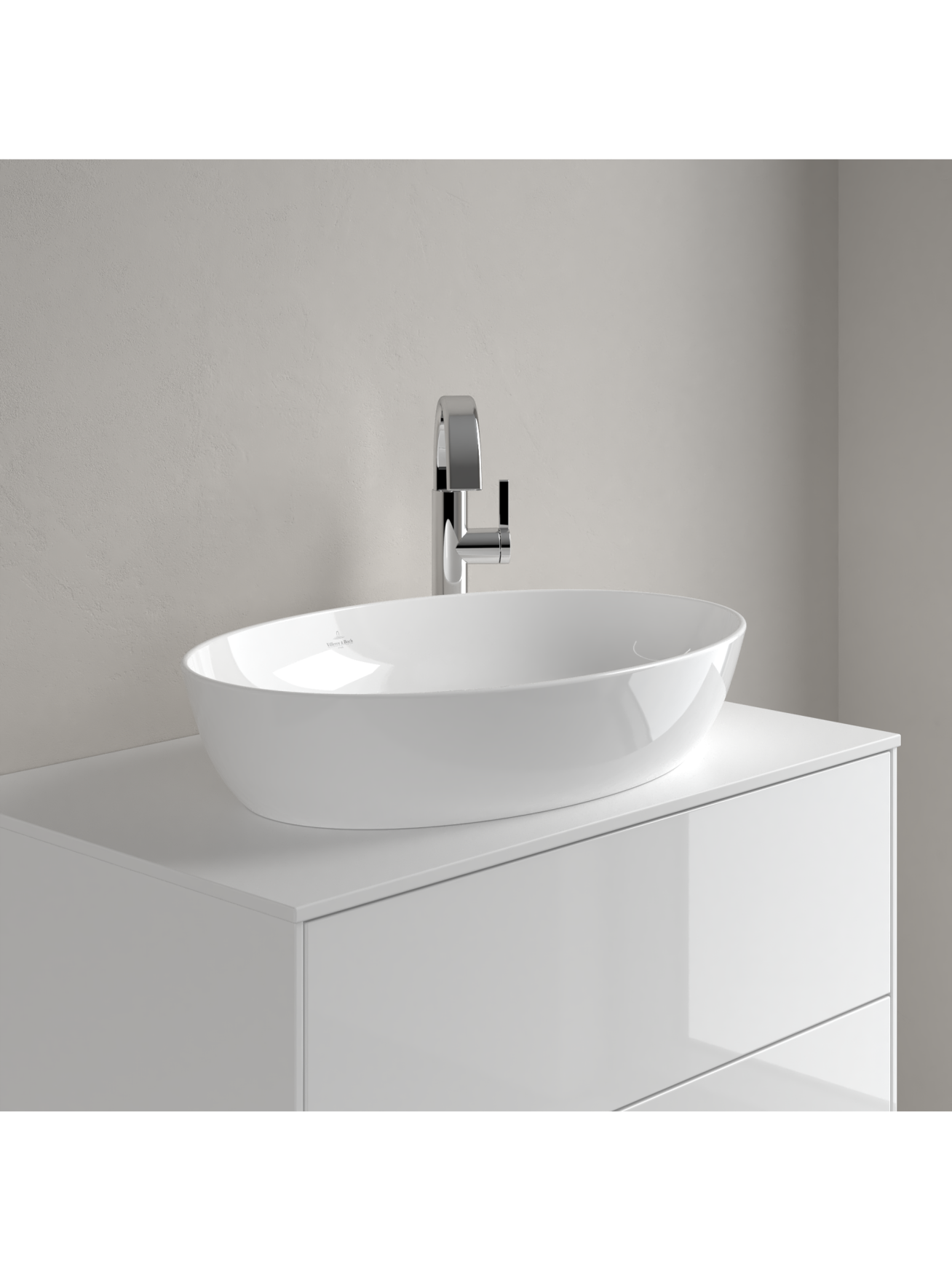 Praustuvas Villeroy & Boch Artis 61x41 cm su C+ danga 2 Praustuvas Villeroy & Boch Artis 61x41 cm su C+ danga 2